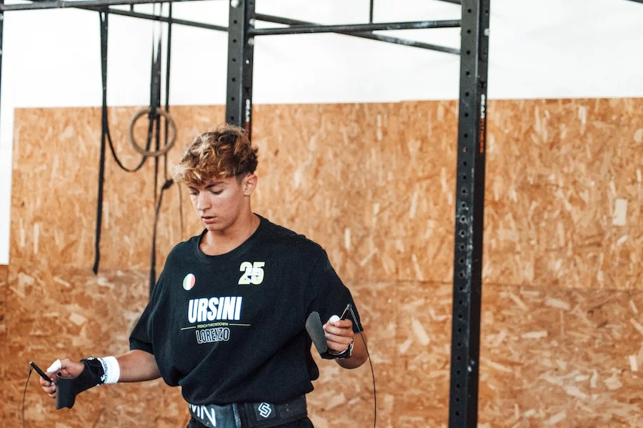 Athlet bei Double Unders