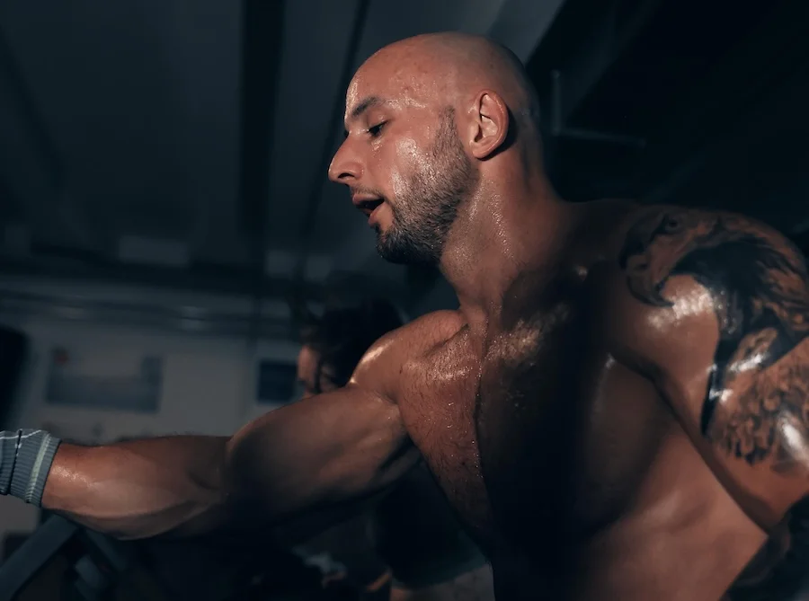 athlete during a workout