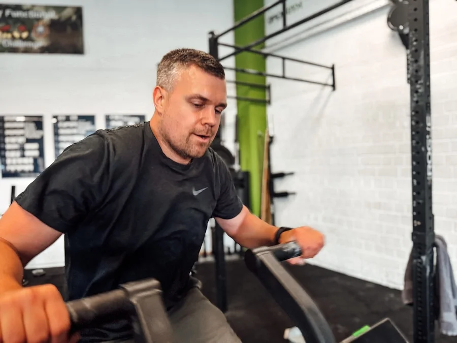 Athlete doing endurance training