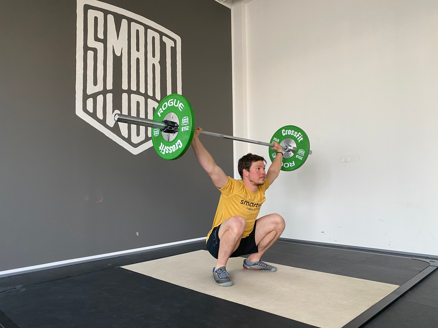 Athlete doing an overhead squat