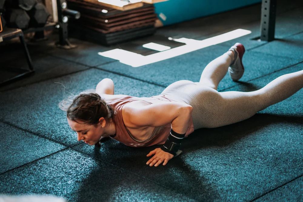 Athlete doing Burpees