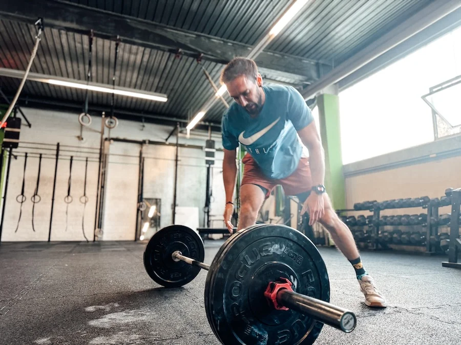 Athlete during a CrossFit workout