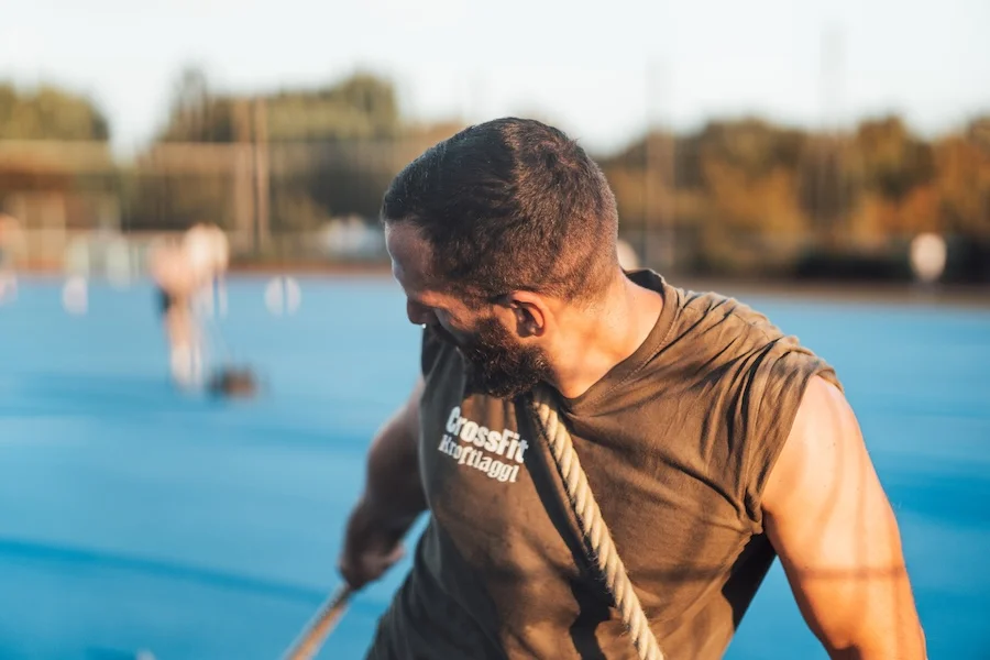 Athlet bei einem Hero Workout