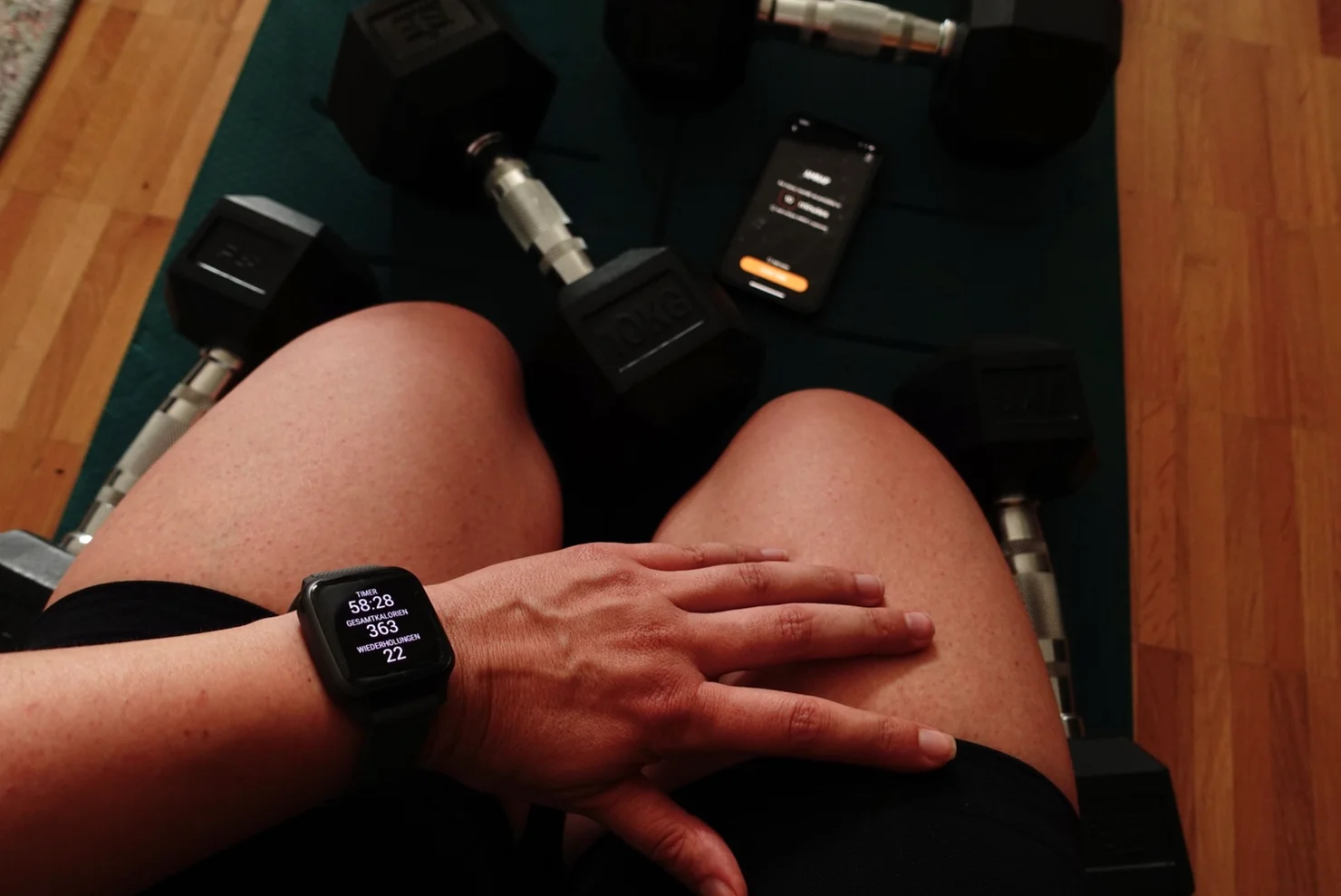 Athlete during a workout