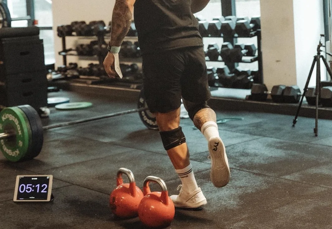Athlet bei einem Workouts mit dem SmartWOD Timer