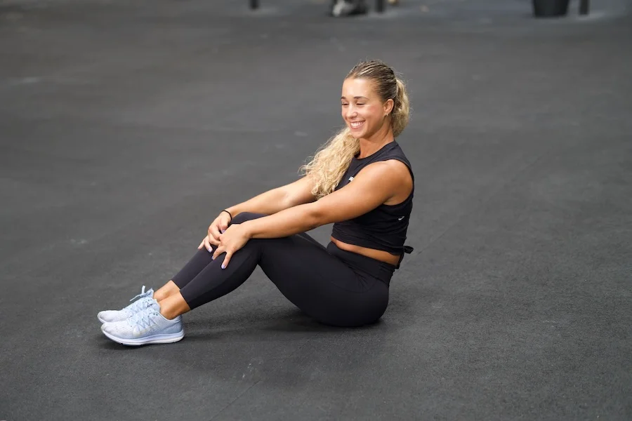 Athlete during the cool-down