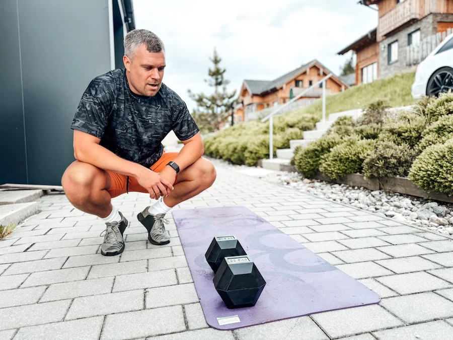 Athlet beim Training