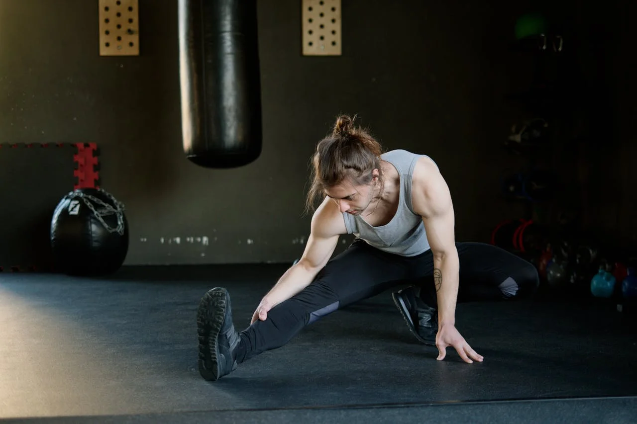 Athlete who stretches