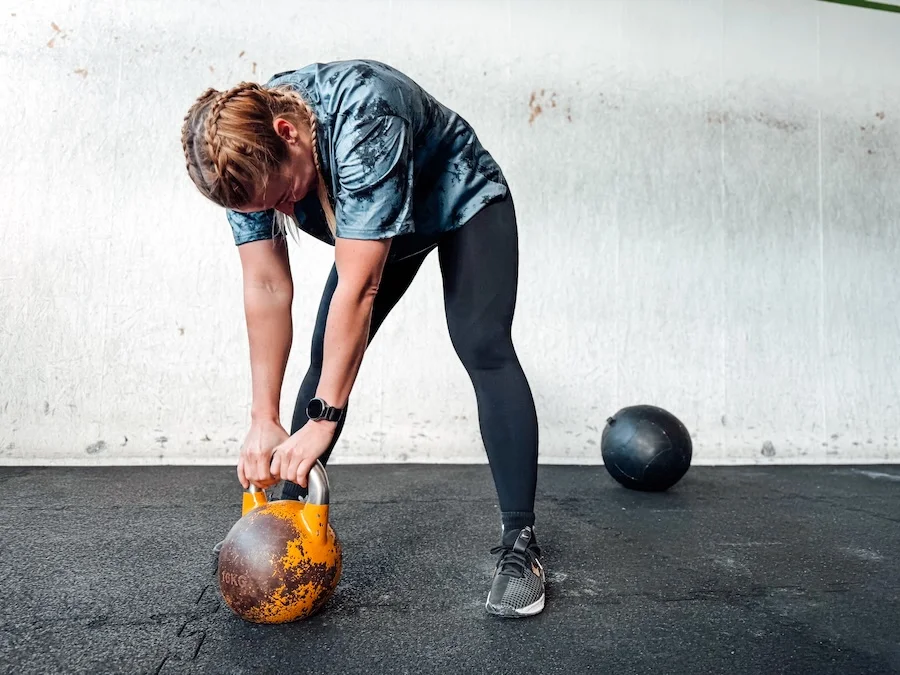 athlete taking a deep breath