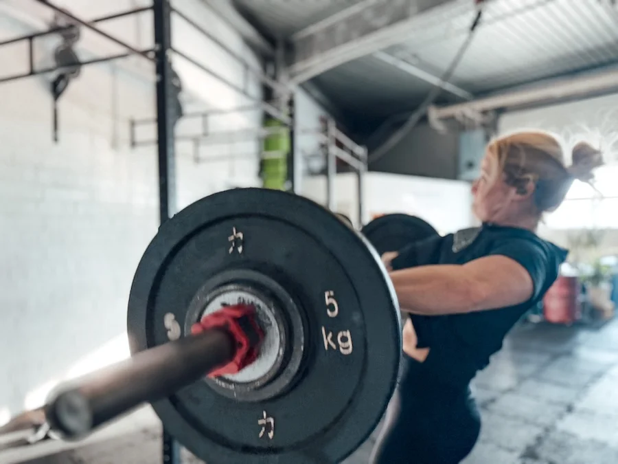 Woman doing CrossFit training