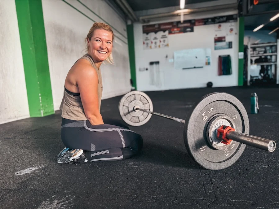 Woman doing strength training