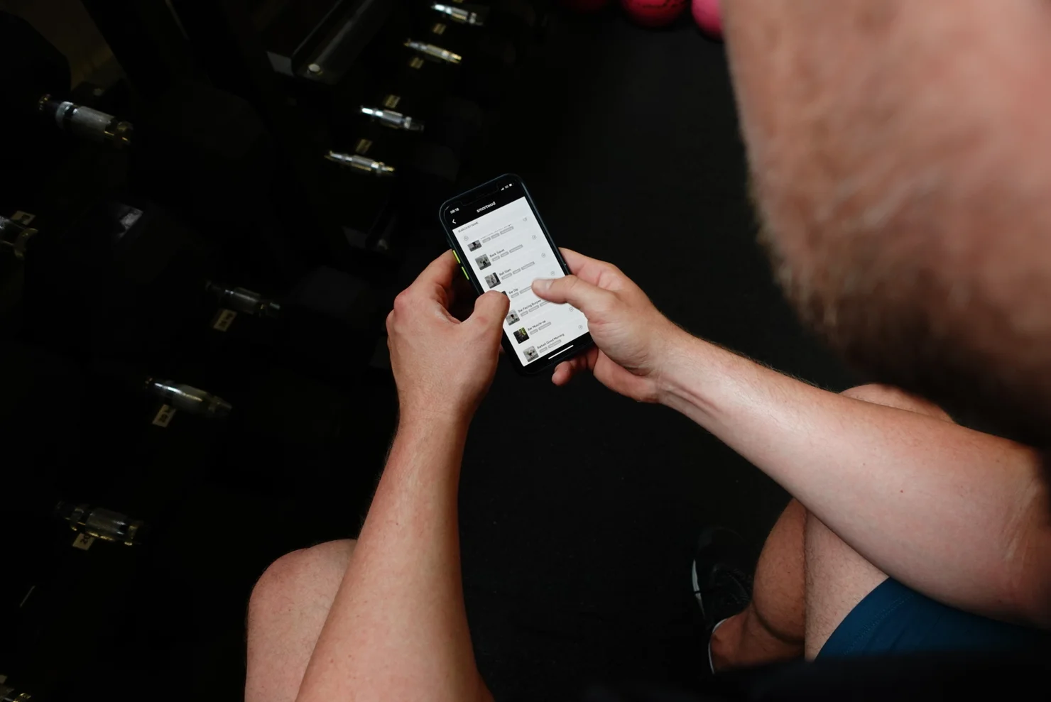 Man holding a cell phone in his hand