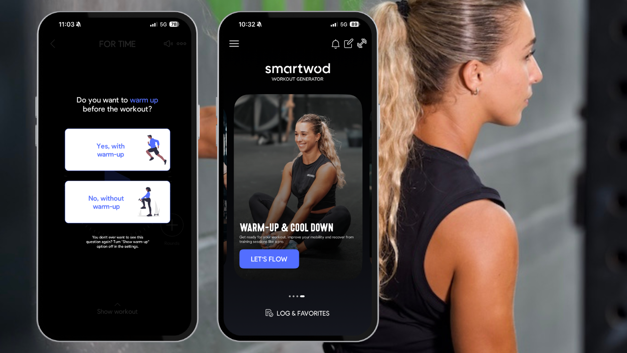 Warm-up Flow in the SmartWOD Workout Generator