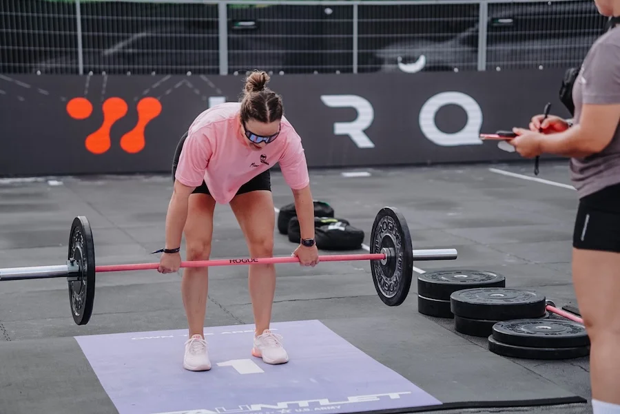 Woman during a CrossFit workout