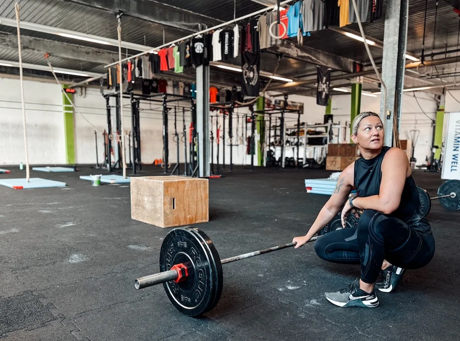 Frau beim Training