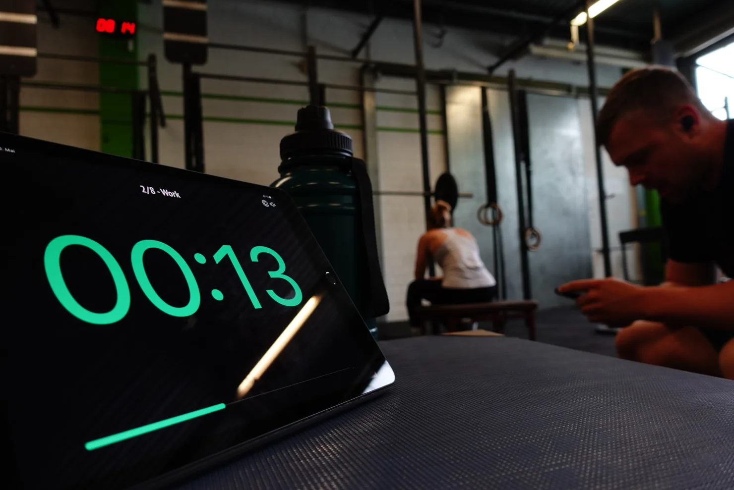 Workout Timer auf einem iPad
